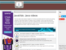 Tablet Screenshot of javavids.com